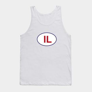 Illinois State Sticker Tank Top